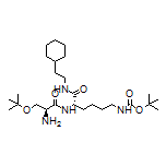 (S)-2-[(S)-2-Amino-3-(tert-butoxy)propanamido]-6-(Boc-amino)-N-(2-cyclohexylethyl)hexanamide