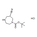 1-Boc-1,4-diazepane-6-carbonitrile Hydrochloride