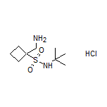 1-(Aminomethyl)-N-(tert-butyl)cyclobutane-1-sulfonamide Hydrochloride