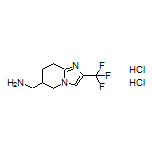 [2-(Trifluoromethyl)-5,6,7,8-tetrahydroimidazo[1,2-a]pyridin-6-yl]methanamine Dihydrochloride