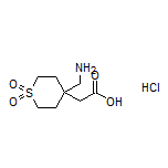2-[4-(Aminomethyl)-1,1-dioxidotetrahydro-2H-thiopyran-4-yl]acetic Acid Hydrochloride
