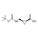 (1S,2R)-2-[(Boc-amino)methyl]cyclopropanecarboxylic Acid