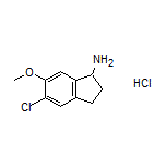 5-Chloro-6-methoxy-1-indanamine Hydrochloride