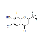 6-Chloro-7-hydroxy-8-iodo-2-(trifluoromethyl)-4H-chromen-4-one