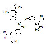 (S)-3-[3-[[3-[(S)-2-Carboxy-2-[(R)-pyrrolidin-3-yl]ethyl]-N-[2-[3-[(S)-2-carboxy-2-[(R)-pyrrolidin-3-yl]ethyl]phenoxy]ethyl]benzamido]methyl]phenyl]-2-[(R)-pyrrolidin-3-yl]propanoic Acid
