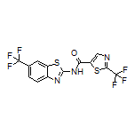 2-(Trifluoromethyl)-N-[6-(trifluoromethyl)benzo[d]thiazol-2-yl]thiazole-5-carboxamide