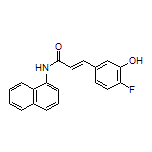 (E)-3-(4-Fluoro-3-hydroxyphenyl)-N-(naphthalen-1-yl)acrylamide