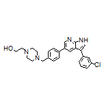 2-[4-[4-[3-(3-Chlorophenyl)-1H-pyrrolo[2,3-b]pyridin-5-yl]benzyl]piperazin-1-yl]ethanol