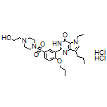 5-Ethyl-2-[5-[[4-(2-hydroxyethyl)piperazin-1-yl]sulfonyl]-2-propoxyphenyl]-7-propyl-3H-pyrrolo[3,2-d]pyrimidin-4(5H)-one Dihydrochloride