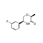 (2S,5S)-5-(3-Fluorophenyl)-2-methylmorpholin-3-one
