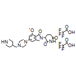 3-[7-Methoxy-1-oxo-5-[4-(piperidin-4-ylmethyl)piperazin-1-yl]isoindolin-2-yl]piperidine-2,6-dione Bis(trifluoroacetate)