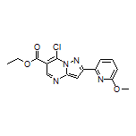 Ethyl 7-Chloro-2-(6-methoxy-2-pyridyl)pyrazolo[1,5-a]pyrimidine-6-carboxylate