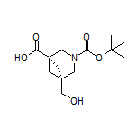 (1S,5S)-3-Boc-5-(hydroxymethyl)-3-azabicyclo[3.1.1]heptane-1-carboxylic Acid