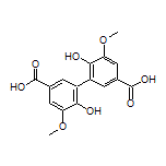 6,6’-Dihydroxy-5,5’-dimethoxy-[1,1’-biphenyl]-3,3’-dicarboxylic Acid