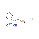 1-(2-Aminoethyl)cyclopentanecarboxylic Acid Hydrochloride