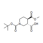 (3S,4R)-1-Boc-4-(methoxycarbonyl)piperidine-3-carboxylic Acid