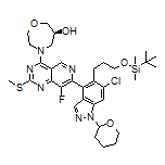(6S)-4-[7-[5-[3-[(tert-Butyldimethylsilyl)oxy]propyl]-6-chloro-1-(tetrahydro-2H-pyran-2-yl)-1H-indazol-4-yl]-8-fluoro-2-(methylthio)pyrido[4,3-d]pyrimidin-4-yl]-1,4-oxazepan-6-ol