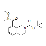 2-Boc-N-methoxy-N-methyl-1,2,3,4-tetrahydroisoquinoline-8-carboxamide