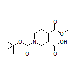 (3S,4S)-1-Boc-4-(methoxycarbonyl)piperidine-3-carboxylic Acid