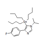 4-(4-Fluorophenyl)-1-isopropyl-5-(tributylstannyl)imidazole