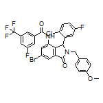 N-[6-Bromo-3-(2-chloro-5-fluorophenyl)-2-(4-methoxybenzyl)-1-oxo-4-isoindolinyl]-3-fluoro-5-(trifluoromethyl)benzamide