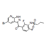 N-[3-(5-Bromo-1H-pyrazolo[3,4-b]pyridine-3-carbonyl)-2,6-difluorophenyl]propane-1-sulfonamide