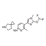 (S)-N-[5-[2-(Difluoromethoxy)-1-methyl-1H-imidazol-4-yl]-6-methylpyridin-2-yl]-5-azaspiro[2.4]heptan-7-amine