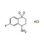 4-Amino-6-fluorothiochroman 1,1-Dioxide Hydrochloride
