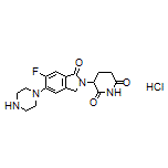 3-[6-Fluoro-1-oxo-5-(piperazin-1-yl)isoindolin-2-yl]piperidine-2,6-dione Hydrochloride