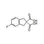 5-Fluoro-1,3-dihydro-2H-indene-2,2-dicarboxylic acid