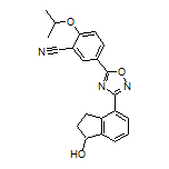 5-[3-(1-Hydroxy-indane-4-yl)-1,2,4-oxadiazol-5-yl]-2-isopropoxybenzonitrile