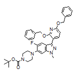 tert-Butyl 4-[3-[2,6-Bis(benzyloxy)-3-pyridyl]-5-fluoro-1-methyl-1H-indazol-6-yl]piperazine-1-carboxylate