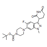 3-[6-(4-Boc-1-piperazinyl)-5-fluoro-1-methyl-1H-indazol-3-yl]piperidine-2,6-dione