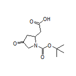 2-(1-Boc-4-oxo-2-pyrrolidinyl)acetic Acid