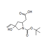 2-(1-Boc-4-hydroxy-4-vinyl-2-pyrrolidinyl)acetic Acid