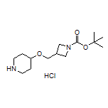 1-Boc-3-[(piperidin-4-yloxy)methyl]azetidine-1-carboxylate Hydrochloride