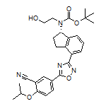 tert-Butyl (S)-(4-(5-(3-Cyano-4-isopropoxyphenyl)-1,2,4-oxadiazol-3-yl)-2,3-dihydro-1H-inden-1-yl)(2-hydroxyethyl)carbamate