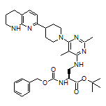 tert-Butyl (S)-2-(Cbz-amino)-3-[[2,5-dimethyl-6-[4-(5,6,7,8-tetrahydro-1,8-naphthyridin-2-yl)-1-piperidyl]-4-pyrimidinyl]amino]propanoate