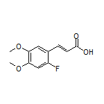 (E)-3-(2-Fluoro-4,5-dimethoxyphenyl)acrylic Acid