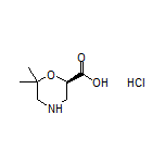 (R)-6,6-Dimethylmorpholine-2-carboxylic Acid Hydrochloride