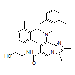 8-[Bis(2,6-dimethylbenzyl)amino]-N-(2-hydroxyethyl)-2,3-dimethylimidazo[1,2-a]pyridine-6-carboxamide
