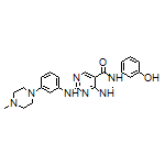 N-(3-Hydroxyphenyl)-4-(methylamino)-2-((3-(4-methylpiperazin-1-yl)phenyl)amino)pyrimidine-5-carboxamide
