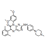8-(2,4-Dimethoxyphenyl)-6-(2,6-dimethylphenyl)-2-((4-(4-methylpiperazin-1-yl)phenyl)amino)pteridin-7(8H)-one