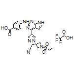 4-((4-(1-(3-(Cyanomethyl)-1-(ethylsulfonyl)azetidin-3-yl)-1H-pyrazol-4-yl)-7H-pyrrolo[2,3-d]pyrimidin-2-yl)amino)benzoic Acid Trifluoroacetate