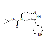 tert-Butyl 3-(Piperidin-4-yl)-6,7-dihydro-2H-pyrazolo[4,3-c]pyridine-5(4H)-carboxylate