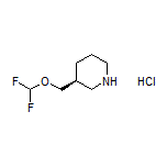 (S)-3-((Difluoromethoxy)methyl)piperidine Hydrochloride