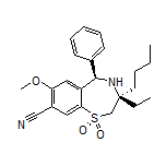 (3R,5R)-3-Butyl-3-ethyl-7-methoxy-5-phenyl-2,3,4,5-tetrahydrobenzo[f][1,4]thiazepine-8-carbonitrile 1,1-Dioxide