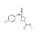 Methyl 3-Cyano-3-[(4-iodophenyl)amino]cyclobutane-1-carboxylate