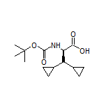 (R)-2-(Boc-amino)-3,3-dicyclopropylpropanoic Acid