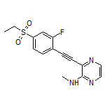 3-((4-(Ethylsulfonyl)-2-fluorophenyl)ethynyl)-N-methylpyrazin-2-amine